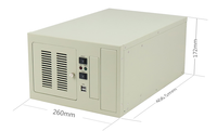Casing PC Industri Toploong TOP2406 untuk Pemasangan di Dinding, 2 Slot HDD, Casing Server Komputer, Kotak Chassis, Kabinet dengan Kipas