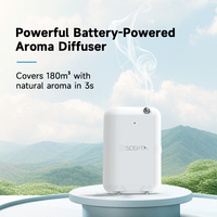Diffuseur d'arômes en plastique SCENTA pour la maison, diffuseur d'huiles essentielles mural à piles, machine à parfum Bluetooth pour le bureau, l'hôtel