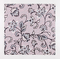 Tapis de jeu de mahjong américain vintage bordeaux à motif floral Jacobean