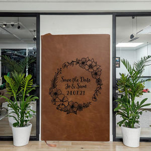 Carnet de notes personnalisé en cuir A5, écologique, style professionnel, gravé, imprimé en typographie noire, pour étudiants - Product Image 3