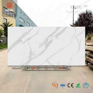 Losa de Piedra Sinterizada Blanca <span class=keywords><strong>Andes</strong></span> de 12 mm, 1600x3200 mm, Brillante, para Proyectos de Interiores de Ascensores Comerciales - Product Image 1