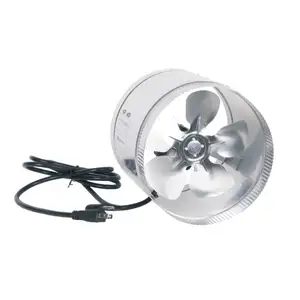 High Quality Hydroponic Stainless Steel Air Ducting 8 Inch Inline Fan