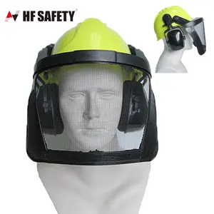 Großhandel 180-Grad-Schutz Schweiß helm Face Shield Rasenmäher haube für die Gartenarbeit