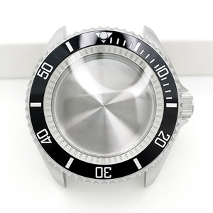 Vỏ đồng hồ SKX bạc, núm vặn ở vị trí 3 giờ dành cho SKX007 009, bề mặt thép sáng bóng, phù hợp với máy NH35, vòng chapter, nắp lưng, phụ kiện độ chế. - Product Image 1