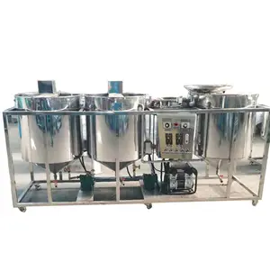 Production 300 Kg/time Sunflower Oil Refining Machine Cooking Mini Oil Refinery Machine