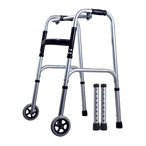 รถช่วยเดินอะลูมิเนียมยี่ห้อ Foster Yad รุ่น YC8202 พร้อมที่นั่งและล้อ สำหรับผู้สูงอายุ - Product Image 4