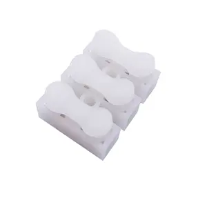 High Quality White Terminal Block Connector Metal Plug Plastic 2 Pin Quick Connect Angled Terminal Block