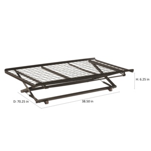 Armação dianteira de metal dobrável, melhor preço, trilho de armação, cama dia, fácil de dobrar, sob peça de armazenamento, cama dobrável de metal - Product Image 3