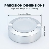 Conteneur métallique pour snus, usinage CNC de haute précision, vente en gros de boîtes à snus