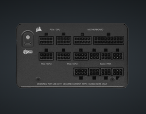 พาวเวอร์ซัพพลายสำหรับคอมพิวเตอร์ New Cor-Sair HX1200i แบบถอดสายได้ทุกสาย 80 PLUS Platinum PCIe 5.0 1200W เสียงรบกวนต่ำพิเศษ สำหรับเคสคอมพิวเตอร์ ใช้งานร่วมกันได้ - Product Image 3