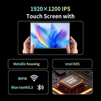 Ordinateur portable tactile 2-en-1 flambant neuf de 14,1 pouces avec processeur Intel N95, écran IPS FHD, 8 Go de RAM, SSD de 256 Go/512 Go pour les entreprises et l'éducation
