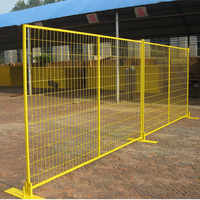 Panneau provisoire debout libre mobile extérieur de barrière du Canada de chantier de construction de panneau de grillage soudé par barrière provisoire