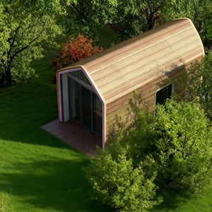 บ้านวิลล่าไม้ทรงสี่เหลี่ยมผืนผ้าหรูหรา ขายตรงจากโรงงาน เป็นมิตรกับสิ่งแวดล้อม เหมาะสำหรับบ้านพักตากอากาศ บ้านหลังเล็ก บ้านสวน บ้านพักตากอากาศแบบลอฟท์ บ้านสำเร็จรูป - Product Image 1