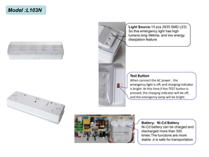 Suministro confiable a granel LED Luz de salida de emergencia Batería de respaldo Montado en la pared para edificios comerciales Luces de emergencia - Product Image 6