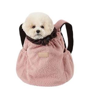 Mochila de transporte de mascotas de lana para gatos y perros, mochila frontal pequeña coreana, bolsas de transporte de mascotas para perros y gatos, mochila transportadora - Product Image 2