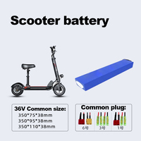 Meilleur prix pour une batterie de scooter électrique personnalisée 24V 36V 48V 7.8Ah 10Ah 15Ah, batteries lithium-ion avec BMS pour vélo électrique