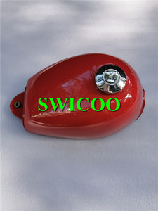 Réservoir de carburant rouge SWICOO pour <span class=keywords><strong>moto</strong></span>, en métal laqué brillant, idéal pour la restauration de <span class=keywords><strong>mini</strong></span>-motos vintage - Product Image 2
