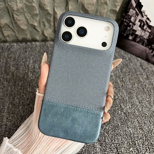 เคสหนัง PC แบบประกบกันด้วยผ้าสำหรับ <span class=keywords><strong>iPhone</strong></span> 17 16 15 14 13 12 <span class=keywords><strong>Plus</strong></span> Pro MAX ป้องกันการลื่นกันกระแทกแบบบางปกป้องทุกส่วนของเครื่อง - Product Image 4