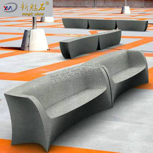 Nuevo Sillón de Cemento y Concreto Personalizado Magic Stone, Diseño Minimalista, Banco para Exteriores, 3 cm de Grosor, XMS-PJ - Product Image 1