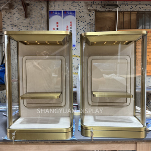 Cao cấp tùy chỉnh kim loại thép không gỉ treo tường Tủ ARC glasset đồ trang sức Hiển thị nội với LED - Product Image 2