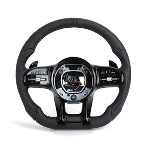 SOON TODA Volante Deportivo de Cuero Semiperforado Negro Modelo 388 para Mercedes-Benz <span class=keywords><strong>W213</strong></span> W223 C238 W177 X118 W206 C257 X223 W247 C118 A35 - Product Image 1