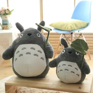 Coussin en peluche Totoro de 25 à 30Cm, Animal, chat en peluche, poupée Anime, jouets doux, oreiller pour lit, coussin de sommeil, décoration pour la maison