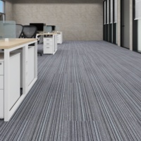 Tapis en polypropylène Bureau PP Bitume Gris Tapis Carreaux Gris Bureau Tapis de sol