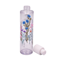 Bouteilles de vaporisateur de maquillage en plastique portables Charme impression UV de fleurs sauvages sur la bouteille un must-have pour les amateurs de maquillage