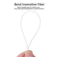 FTTR FTTH PVC LSZH UAV Câble à fibre optique Installation invisible nue 0.25mm 0.37mm 0.43mm G657B3 G657A G652D SM MM FPV