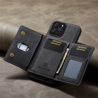 Étui de téléphone en cuir avec logo personnalisé en relief, étui de téléphone en cuir PU avec porte-cartes magnétique pour iPhone 13 14 15 Pro Max