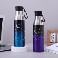 Diy Cola double paroi scellée sous vide en métal personnalisé thermos bouteille de boisson de sport en acier inoxydable bouteilles d'eau isolées