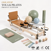 ZENJOY Reformer de Pilates pliable en bois d'érable, couleur personnalisable, série Yoga, pour usage domestique, en salle de sport ou en studio
