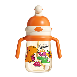 Taza Sippy anticaída a prueba de niños, silicona duradera y materiales PPSU para entrenamiento y alimentación de bebidas para bebés - Product Image 1