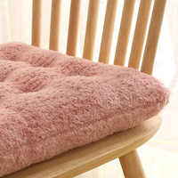 Coussins de siège carrés en peluche douce, rembourrés, de luxe, pour usage domestique, vente en gros d'usine