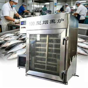 Nouveau Four à Fumer Commercial Électrique et à Gaz 100 kg pour Poisson et Viande, Machine à Fumer la Viande, Four de Fumoir à Vendre - Product Image 1