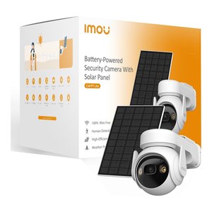 Caméra de sécurité extérieure Imou alimentée par énergie solaire, résolution 2304x1296, 2.7K H.265, vision nocturne WiFi, IP66, résistante aux intempéries - Product Image 2