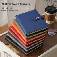 Ensemble cadeau de carnet de notes A5 personnalisé, couverture rigide en cuir PU vert classique de luxe, 100 feuilles, reliure thermique
