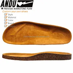 Custom Unisex Cow Suede Leather Clogs Shoes For Women Men Cow Suede Closed Toe Cork Clogs Slippers Ladies Flat Clogs