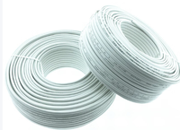 Câble souple YUWAN RVVB-3*6 blanc avec gaine en cuivre, isolation PVC 300V, taille de fil unique personnalisable, pour usage industriel, bâtiment et domestique
