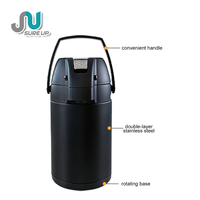 Carafe isotherme à pompe grande capacité en acier inoxydable pour l'extérieur, les voyages, les cadeaux d'affaires et les cadeaux d'entreprise