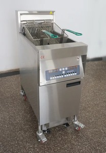 Freidora Comercial de Acero Inoxidable de 21.5L con Elevación Automática, Tanque Único, Control por Microcomputadora, Eléctrica/a Gas, con Sistema de Filtro Integrado para Frituras - Product Image 4