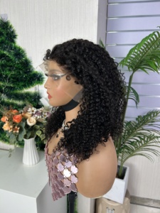SDD 360 for for Curl <b>Wig</b> Super Double Drawn Remy Hair 100% Virgin Peruvian Human Pissy Curly Glueless Full Density - Product Image 4