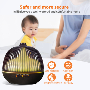 New Electronic Product Ideas 2026 Wooden Grain Ultrasonic Essential Oil Diffuser <strong>Luftbefeuchter</strong> air Humidificator Led Diffusers - Product Image 3
