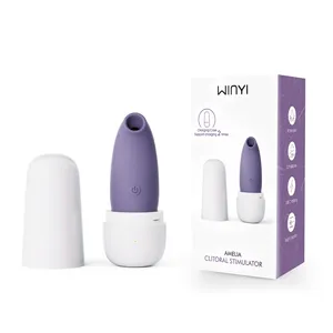 WINYI Mejor Succión Vibradores Del Clítoris, Mayorista Fabricante Clítoris Vibrador Estimulador Sexual Juguete Con Caja De Carga De Almacenamiento De Energía