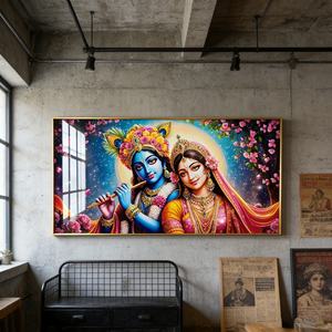 Peinture LED personnalisée pour salon, décoration intérieure, peinture murale en porcelaine de cristal islamique pour couple, lampe murale artistique DIY - Product Image 5