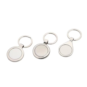 Bán hàng nóng Kẽm hợp kim tùy chỉnh Keychain kim loại khắc logo thăng hoa khoảng trống <span class=keywords><strong>Keyring</strong></span> cho quà tặng khuyến mãi - Product Image 1