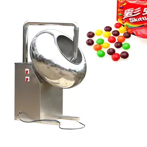 Small peanut sugar coating automatic polishing chocolate pot machine for sale