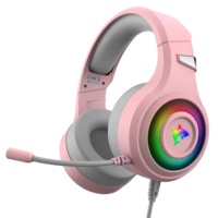 3.5MM Ordinateur Son LED Gaming Gamer Casque Filaire Casque Over-Ear RGB Casque pour PC Game Gamers