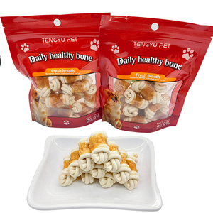 Friandises pour chiens enveloppées de poulet, bâtonnets de viande séchée sans peau de bœuf, facilement digestibles, longue durée, satisfont l'envie de mâcher du chien - Product Image 4
