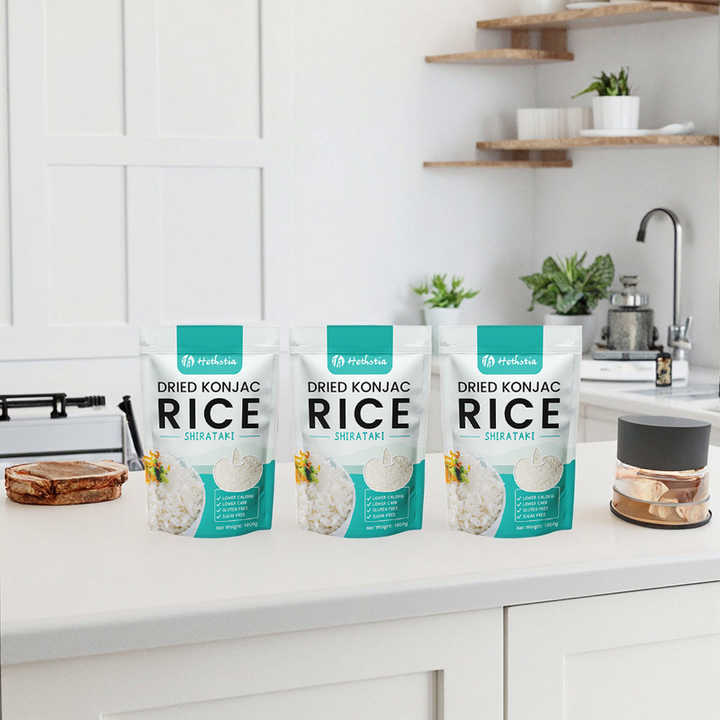 1KG Healthy Zero Fat Konjac Foods Dried Konjac Rice Keto Diet Food ...